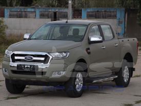 Ford Ranger autófóliázás: Avery matte khaki green aw7280001 autó fóliával 3